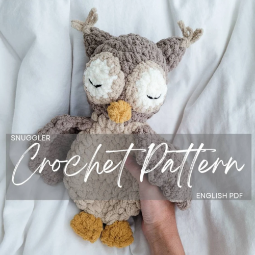 Oakley the Owl Snuggler Pattern, crochet owl, crochet pattern animal